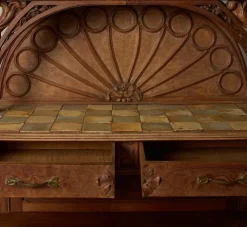Pierce & Ward ANTIQUE FRENCH ART NOUVEAU OAK SIDEBOARD | Furniture