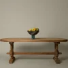 Pierce & Ward ANTIQUE FRENCH OVAL TRESTLE TABLE | Furniture