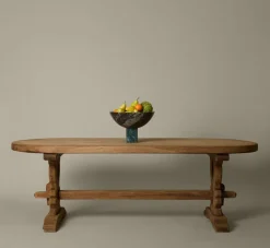Pierce & Ward ANTIQUE FRENCH OVAL TRESTLE TABLE | Furniture