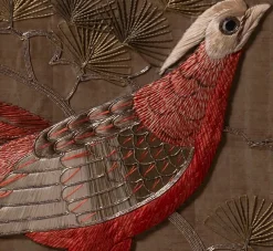 Pierce & Ward ANTIQUE NEEDLEPOINT RELIEF OF PHEASANT | Art