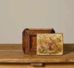 Pierce & Ward ANTIQUE WOODEN TRAMP ART BOX | Boxes