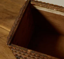 Pierce & Ward ANTIQUE WOODEN TRAMP ART BOX | Boxes
