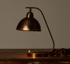 Pierce & Ward ART DECO BRASS & COPPER DESK LAMP | Lighting