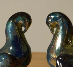 Pierce & Ward ART DECO CERAMIC DOVE BOOKENDS | Ceramics | Books & Bookends