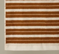 Pierce & Ward BAINA FRANKLIN BATH TOWEL IN CHALK AND FUYU | Bed + Bath