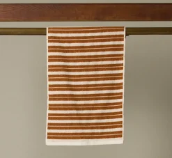 Pierce & Ward BAINA SAN LUIS HAND TOWEL IN CHALK AND FUYU | Bed + Bath