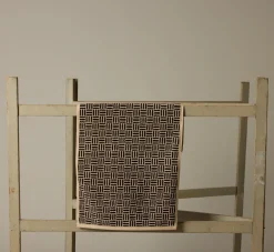 Pierce & Ward BAINA TORRENS HAND TOWEL IN SAND & NOIR | Bed + Bath