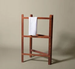 Pierce & Ward BELMONT STRIPE LINEN TEA TOWEL IN EARTH | Kitchen