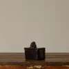 Pierce & Ward BLACK CERAMIC FIGURE BOX WITH BUST | Boxes