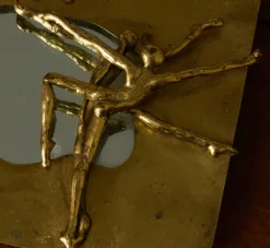 Pierce & Ward BRUTALIST BRASS DANCER MIRROR | Objets D'Art | Mirrors