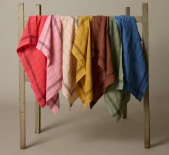 Pierce & Ward CHARVET FRENCH LINEN TEA TOWEL IN SAUGE | Kitchen