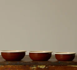 Pierce & Ward CHESTNUT ENAMEL NESTING BOWLS | Kitchen