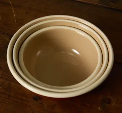 Pierce & Ward CHESTNUT ENAMEL NESTING BOWLS | Kitchen