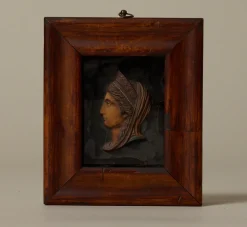 Pierce & Ward CIRCA 18TH CENTURY FRAMED BAS-RELIEF BUST OF LADY | Art