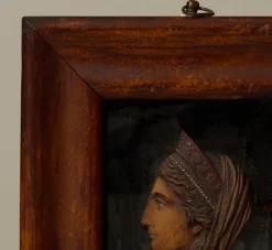 Pierce & Ward CIRCA 18TH CENTURY FRAMED BAS-RELIEF BUST OF LADY | Art