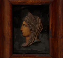 Pierce & Ward CIRCA 18TH CENTURY FRAMED BAS-RELIEF BUST OF LADY | Art