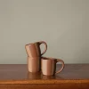 Pierce & Ward COFFEE MUG BY SALT CERAMICS IN CACAO STRIPE | Kitchen