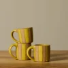 Pierce & Ward COFFEE MUG BY SALT CERAMICS IN YOLK STRIPE | Kitchen