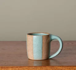 Pierce & Ward COFFEE MUG BY SALT CERAMICS IN POOLSIDE STRIPE | Kitchen