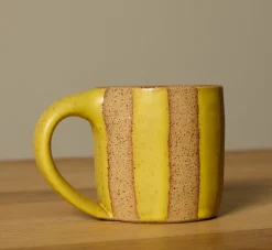 Pierce & Ward COFFEE MUG BY SALT CERAMICS IN YOLK STRIPE | Kitchen