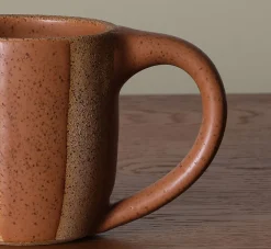 Pierce & Ward COFFEE MUG BY SALT CERAMICS IN CACAO STRIPE | Kitchen