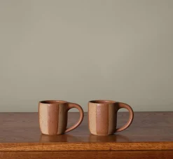 Pierce & Ward COFFEE MUG BY SALT CERAMICS IN CACAO STRIPE | Kitchen