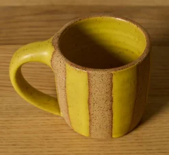 Pierce & Ward COFFEE MUG BY SALT CERAMICS IN YOLK STRIPE | Kitchen