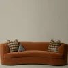 Pierce & Ward CROISSANT COUCH IN APRICOT MOHAIR | Furniture