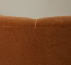 Pierce & Ward CROISSANT COUCH IN APRICOT MOHAIR | Furniture