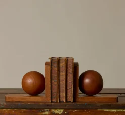 Pierce & Ward DUTCH ART DECO WOOD BOOKENDS | Books & Bookends