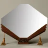 Pierce & Ward DUTCH OAK & COROMANDEL ART DECO STYLE MIRROR | Mirrors