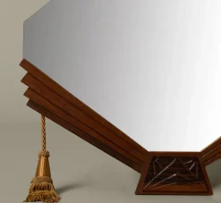 Pierce & Ward DUTCH OAK & COROMANDEL ART DECO STYLE MIRROR | Mirrors