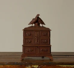 Pierce & Ward EARLY 20TH CENTURY BLACK FOREST CARVED MUSIC BOX | Boxes