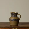 Pierce & Ward EARTHENWARE FOLK ART LOOP PITCHER | Vessels