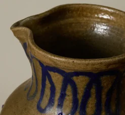 Pierce & Ward EARTHENWARE FOLK ART LOOP PITCHER | Vessels