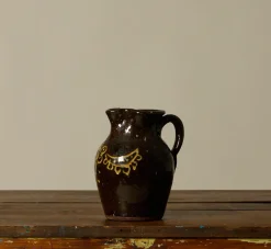 Pierce & Ward EARTHENWARE FOLK ART PITCHER | Ceramics | Vessels
