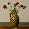 Pierce & Ward EARTHENWARE FOLK ART SWIRL PITCHER | Ceramics | Vessels