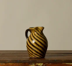 Pierce & Ward EARTHENWARE FOLK ART SWIRL PITCHER | Ceramics | Vessels