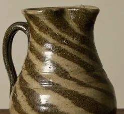 Pierce & Ward EARTHENWARE FOLK ART SWIRL JUG IV | Ceramics | Vessels