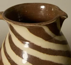 Pierce & Ward EARTHENWARE FOLK ART SWIRL JUG II | Ceramics | Vessels