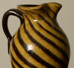 Pierce & Ward EARTHENWARE FOLK ART SWIRL PITCHER | Ceramics | Vessels