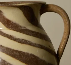 Pierce & Ward EARTHENWARE FOLK ART SWIRL JUG II | Ceramics | Vessels