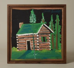 Pierce & Ward FOLK ART LOG CABIN BY JIMMY LEE SUDDUTH | Art