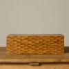 Pierce & Ward FOLK ART MATCHSTICK BOX WITH RED VELVET INTERIOR | Boxes