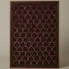Pierce & Ward FRAMED EARLY 20TH CENTURY AMERICAN GEOMETRIC HOOKED RUG II | Art