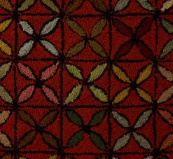 Pierce & Ward FRAMED 19TH CENTURY AMERICAN GEOMETRIC HOOKED RUG I | Art