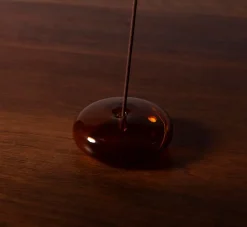 Pierce & Ward GENTLE HABITS AMBER GLASS INCENSE HOLDER | Apothecary