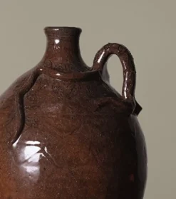 Pierce & Ward GLAZED EARTHENWARE FOLK ART SNAKE JUG | Ceramics | Vessels