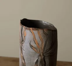 Pierce & Ward HAND BUILT TALL VASE BY GAY RIBISI | Ceramics | Vessels