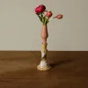 Pierce & Ward HANDS VASE CANDLE IN BLUSH | Candlesticks & Candles